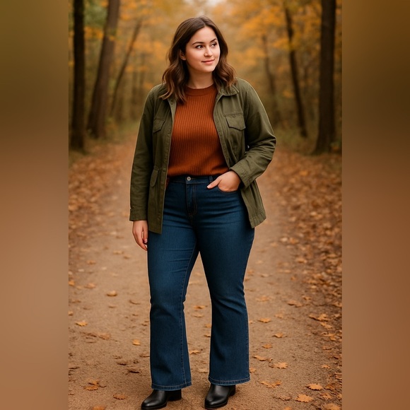 Lane Bryant Women’s Bootcut Dark Wash Jeans – Size 18S - Picture 1 of 4